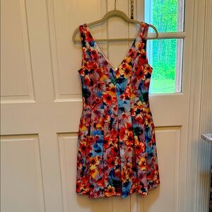 Betsey Johnson Cream Floral Dress